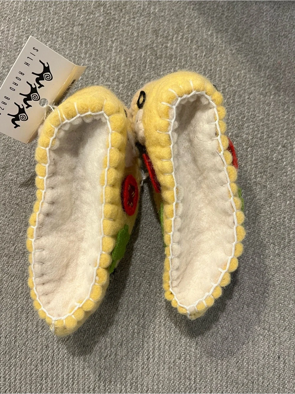 NEW NWT Pizza Baby Felt Made Booties Shoes Costume